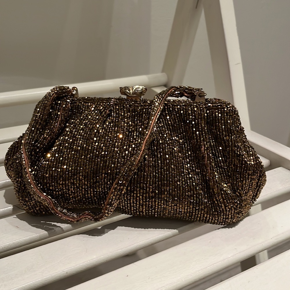 Vintage 1960s Richere Japan Beaded Clutch